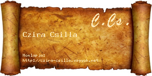 Czira Csilla névjegykártya